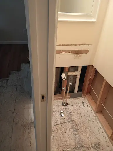 Restoration equipment on a Burbank job